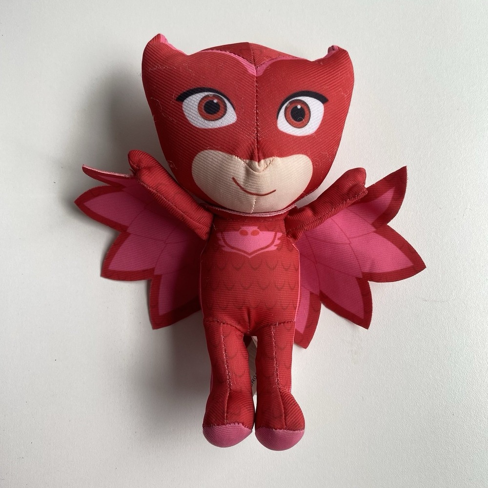 Just Play PJ Masks Red "Owlette" Mini Plush Stuffed‎ 8" Doll